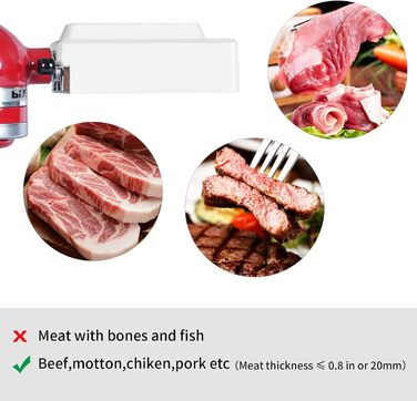 Насадки для міксера KitchenAid: відбивач для м'яса та птиці, білий