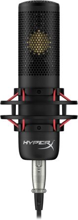 Мікрофон HyperX HMIQ1S-XX-RG/G – RGB, USB, конденсаторний, для PC, PS4, Mac, стійкий до вібрацій, з поп-фільтром, для геймінгу, стрімінгу, подкастів, Twitch, YouTube, Discord