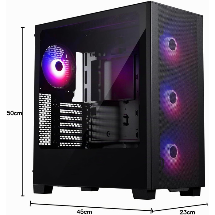 Корпус для ПК Phanteks XT Pro Ultra, загартоване скло, D-RGB підсвітка, білий/чорний