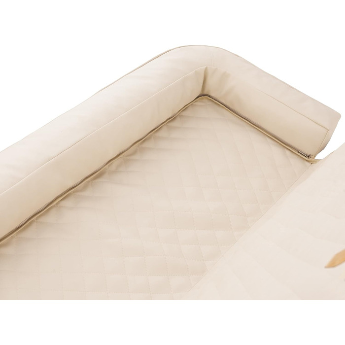 Автоматик для собак та котів у машину: килимок на заднє сидіння, 133 x 45 см, бежевий (штучна шкіра)