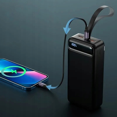 Потужний павербанк 50000mAh з дисплеєм, 2xUSB-C, 22.5W