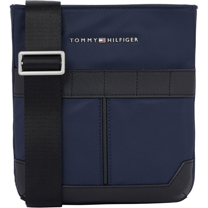 Чоловіча сумка на плече Tommy Hilfiger TH Elevated Nylon Mini Crossover, Колір: Space Blue (блакитний), Універсальний розмір