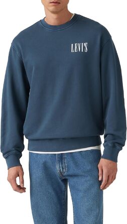 Чоловічий худі-світшот Levi's, розмір XL, сірий (Open Finish)