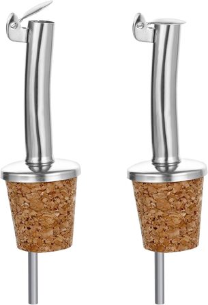 Набір виливників для пляшок Incutex (5 шт.) з пробками та щіткою для чищення. Підходять для олії, спиртних напоїв, вина, лікеру, оцту