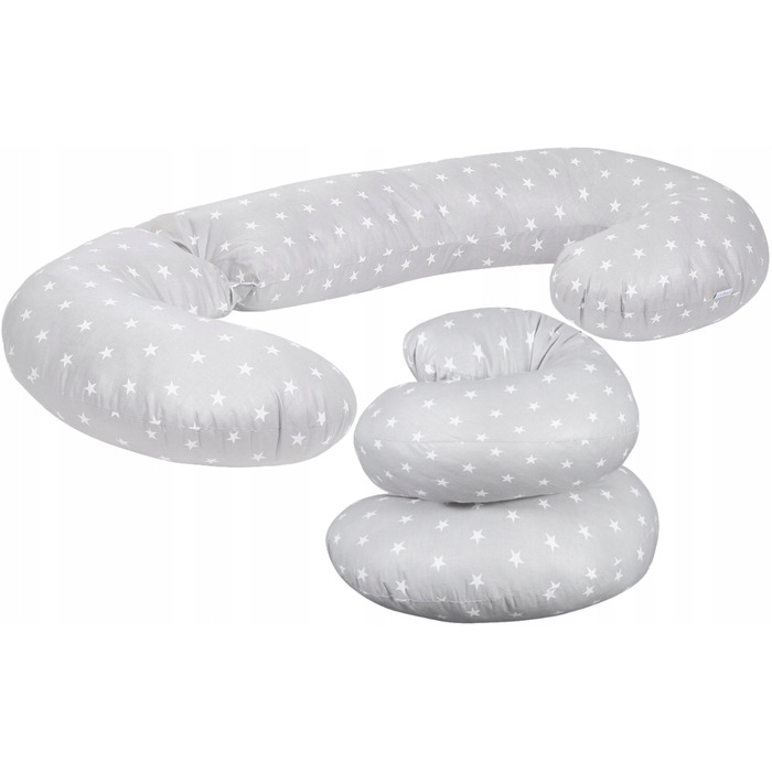 Подушка для сну Babymam, біла, силіконові кульки, 3в1