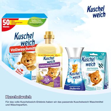 Кондиціонер для білизни Kuschelweich Sanft & Mild, гіпоалергенний, без мікропластику, 6 x 2 л (на 456 прань)