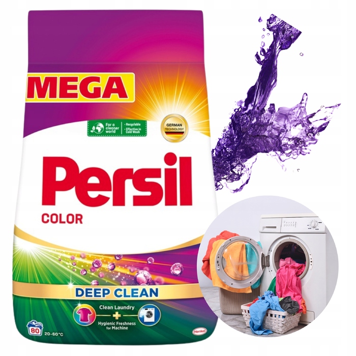 Пральний порошок Persil Color Deep Clean для кольорових речей, 4,4 кг (80 прань)