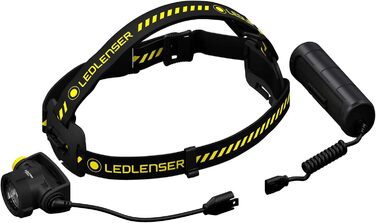 Налобний ліхтар Ledlenser H7R Work, 1000 люмен, акумуляторний, LED, водонепроникний IP67, високий CRI, фокусування, димер, 250 м, з кріпленням для шолома та магнітним USB-кабелем