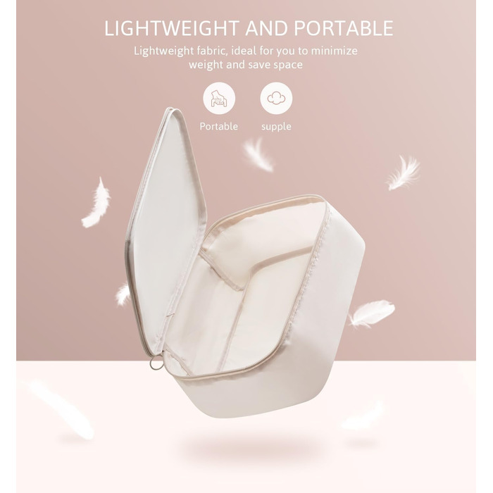 Органайзер для валізи Meowoo, 8 шт. - набір кубиків для пакування, валізні органайзери для подорожей та бізнесу, сумки для одягу, система зберігання багажу (Бежевий)