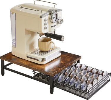 Організатор для капсул кави Nespresso IBUYKE, 80 капсул, 1 ярус, темно-коричневий TCJ102H