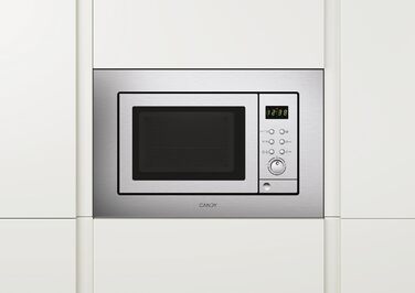 Вбудована мікрохвильова піч Candy MIC 20 EX з грилем, 20 л, 800 Вт, металевий корпус з нержавіючої сталі