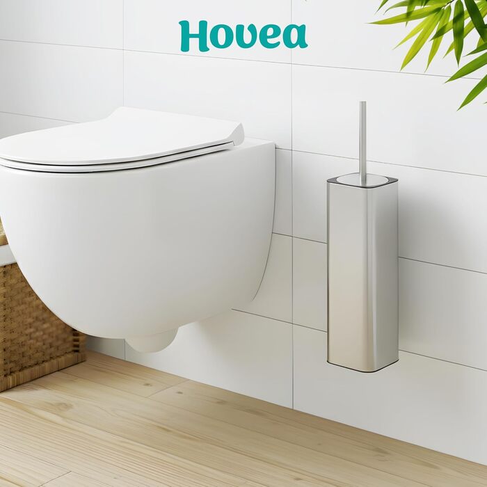 Настінна щітка для унітазу з силікону та металу - Klobürste Wandmontage - WC3680