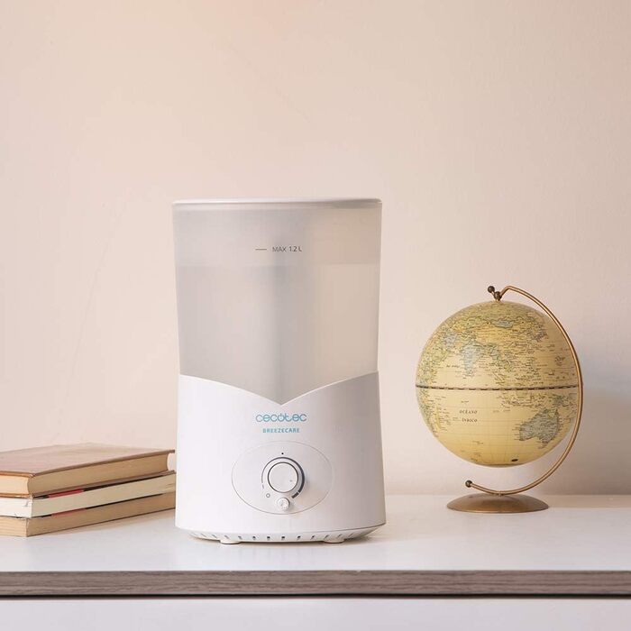 Зволожувач повітря Cecotec BreezeCare 4000 Connected: 6 л бак, 400 мл/год, Wi-Fi, сенсорне управління, плазма, 40 м², таймер 12 год, 30W (холодний) / 110W (гарячий)