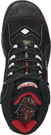 Робочі черевики ELTEN SANDER Pro ESD S3 для чоловіків, текстиль, пластикова капа (легша за сталеву), чорно-червоні, розмір 44 EU Single