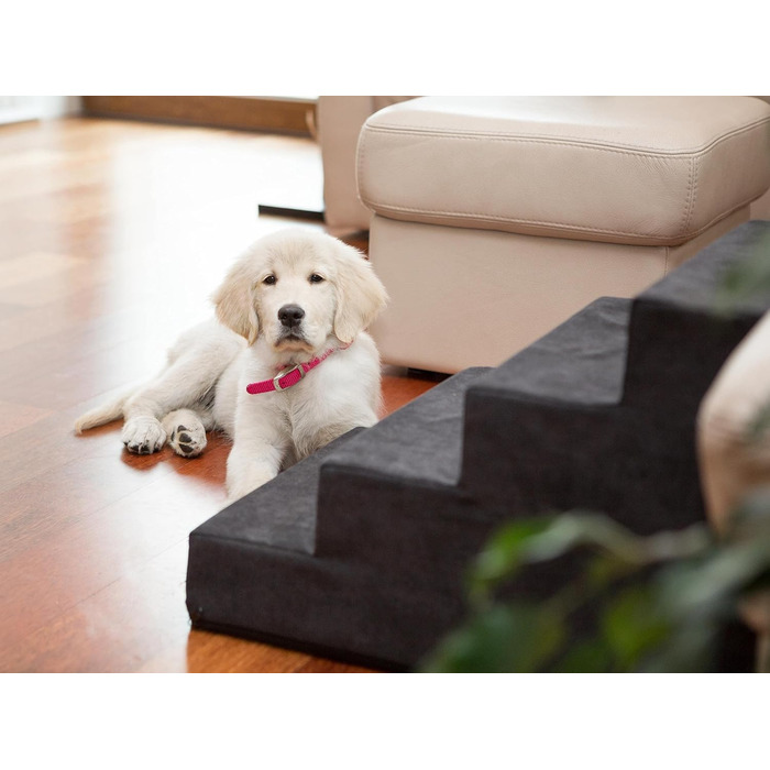 Східнякова рамка для собак та котів Tiertreppen - 4 сходинки, висота 40 см, чорна