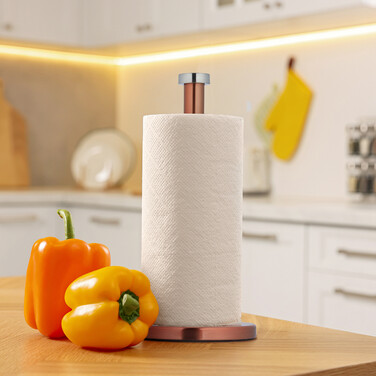 Relaxdays stainless steel kitchen roll holder