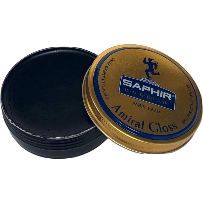 SAPHIR Admiral High Gloss Wax Polish 50ml - Black and Neutral - black and neutral