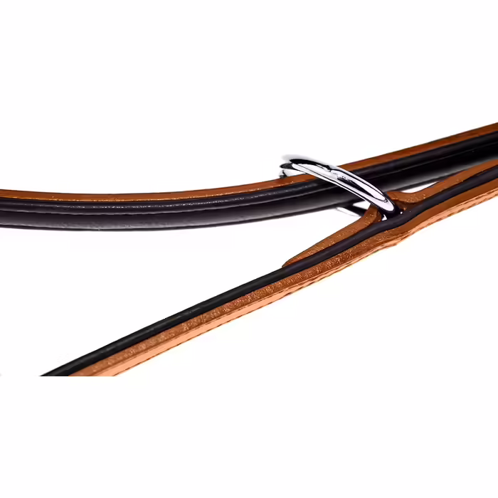 Leather Dog Lead - Training Lead - Leather Lead for Dog - Lead 3-Way Adjustable, for all Dogs (230cm, Beige)