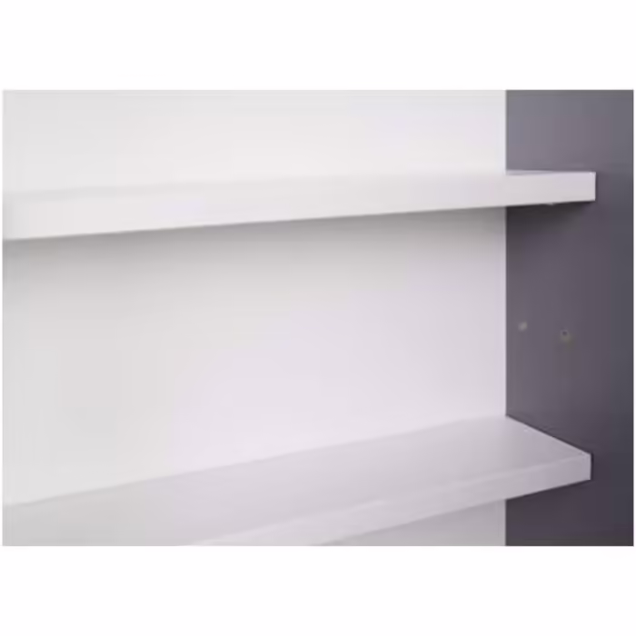 Inter Link - Collector's Display Cases - Hanging Display Case - Wall Shelf - Glass Display Case - Wall Display Case - Hanging Shelf - Showcase - MDF - Gray/White (80x60x9.5 cm) Collecty Gray Gray, White
