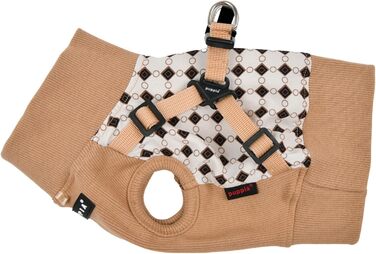 Шлейка для собак Puppia Brustgeschirr Serval J - зручна та регульована (Бежевий, Small)