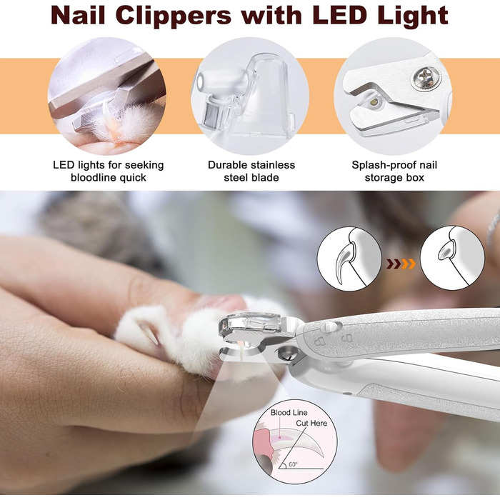 Машинка для стрижки собак Leise, 4 в 1: стрижка тіла, обрізка подушечок, догляд за очима та вухами. Ідеально для собак та котів. Комплект 2 в 1