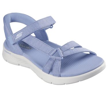 Сандалі жіночі Skechers Go Walk Flex Illuminate Hands Free Slip-ins – зручні босоніжки для прогулянок, колір темно-зелений (40 EU)