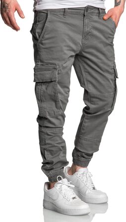 Чоловічі штани карго чинос джинси Herren R7020 темно-сірі, розмір 34W