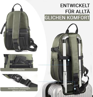 Сумка для камери на плечі, рюкзак для DSLR/SLR/беззеркальної камери, водонепроникний фоторюкзак з тримачем для штатива та знімними модулями (зелений)