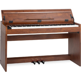 McGrey DP-18 WN E-Piano: 88 важких клавіш з молоточним механізмом, 128 звуків, Dual/Split, захисний чохол, 3 педалі, матовий горіх
