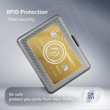 Чоловічий гаманець ÖGON -DESIGNS Smart Case Big Stockholm з великою місткістю, RFID-захистом та ефектом карбону