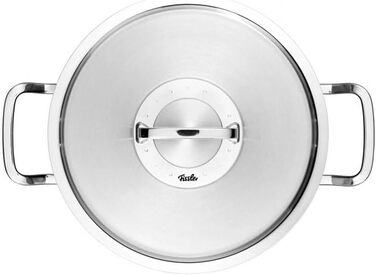 Каструля Fissler Original-Profi Collection, 2.1 л, 16 см, нержавіюча сталь, з металевою кришкою, внутрішня шкала, для індукції, Німеччина