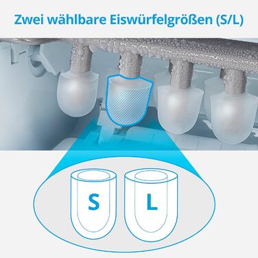 Машина для приготування льоду MEDION MD11960: кубики, подрібнений лід, 2 літри, самоочищення