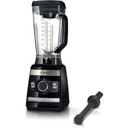 Блендер стаціонарний Bosch VitaBoost MMBH6P6BDE, 1600 Вт, 2,5 л Tritan, 6-лезове сталеве лезо, 6 програм, BPA-free, 45 000 об/хв, чорний