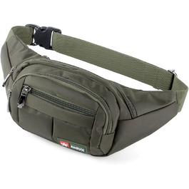 Водонепроникна поясна сумка для подорожей, спорту та активного відпочинку. Сумка на пояс для жінок та чоловіків, водонепроникна, оливковий колір