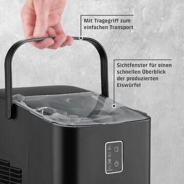 Машина для приготування льоду Caso IceChef Compact: швидке приготування, 1л бак, самоочищення, з лопаткою