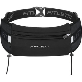 Пояс для бігу Fitletic з неопрену, сумісний з iPhone 5, 4S, 4, 3GS та іншими смартфонами, чорний