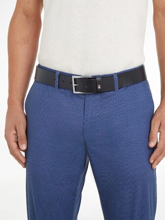 Чоловічий шкіряний ремінь Tommy Hilfiger Hampton 4.0, чорний, 110 см