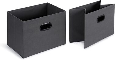 Amazon Basics Closet Organization System with THREE Fabric Shelves and Two Collapsible Top-Open Containers, 32.7