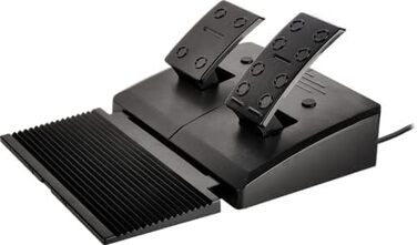 Speedlink DRIFT O.Z. Racing Wheel - Гоночний кермо з педалями та перемиканням передач для ПК, Force Feedback, чорний/оранжевий