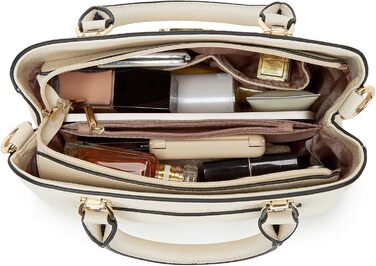 Сумка жіноча Miss Lulu середнього розміру через плече з рельєфним малюнком лічі, бежева (1-3) - для роботи, відпочинку, повсякденного використання