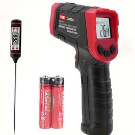 Інфрачервоний термометр лазерний, цифровий -37°F~1022°F (-32°C～550°C) - для кухні, приготування їжі, барбекю