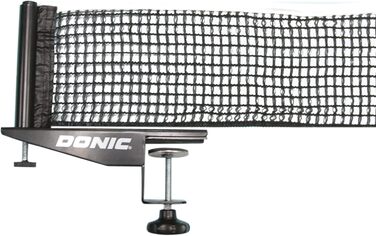 Donic Schildkröt Rallye Table Tennis Net - Durable Competition Set with Adjustable Cotton Net & Stable Clamp (Max. 5.0cm Plate Thickness)