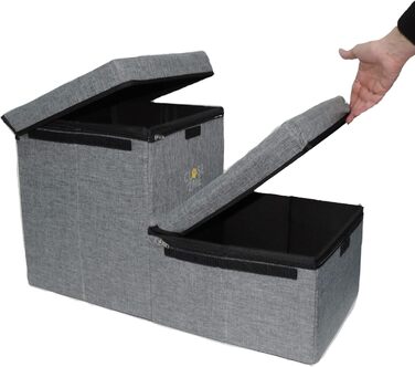 Сходинки для домашніх тварин CLOSE2ME PetStair Deluxe з місцем для зберігання, двоступеневі