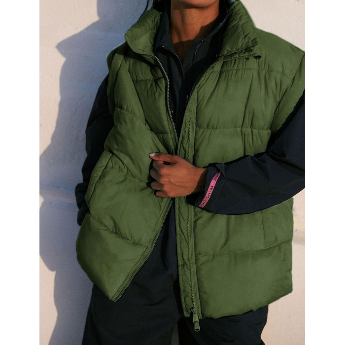 Жіноча зимова коротка пуховик Wete Легка тепла куртка з рукавами-крилами та кишенями, чорний (XXL, Армійний зелений)