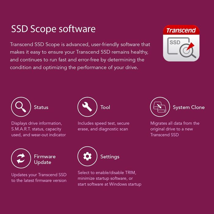 SSD накопичувач Transcend 1TB MTS220S NVMe PCIe Gen3 x4 M.2 2280 з DRAM Cache