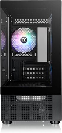 Корпус Thermaltake View 170 TG ARGB Micro-Tower – скло, 3 вентилятори ARGB, підтримка 240/280мм радіатора, чорний