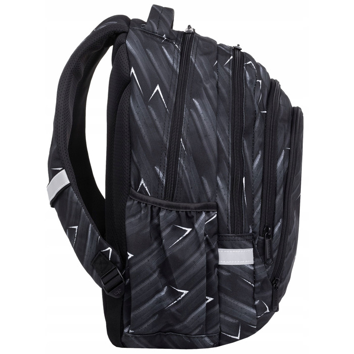 Багатовідсіковий шкільний рюкзак CoolPack, біло-чорний, 28 л