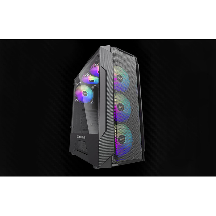 Корпус для комп'ютера Darkflash LEO, чорний, ATX, USB 3.0, Midi Tower