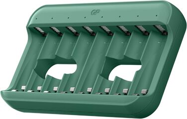 Зарядний пристрій для акумуляторів GP Charge&Save AA AAA з USB-C, 4 слоти, швидка зарядка, LED-індикатор, компактний дизайн