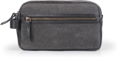 Чоловіча дорожня сумка Londo Echtleder, набір сумок для туалету (чорний)